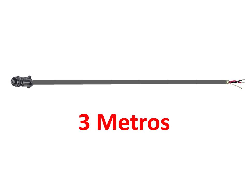 Cable poliuretano 3M, conector 2 socket MIL y sin conector al otro extremo. CST-CBL202-C90-003M-Z