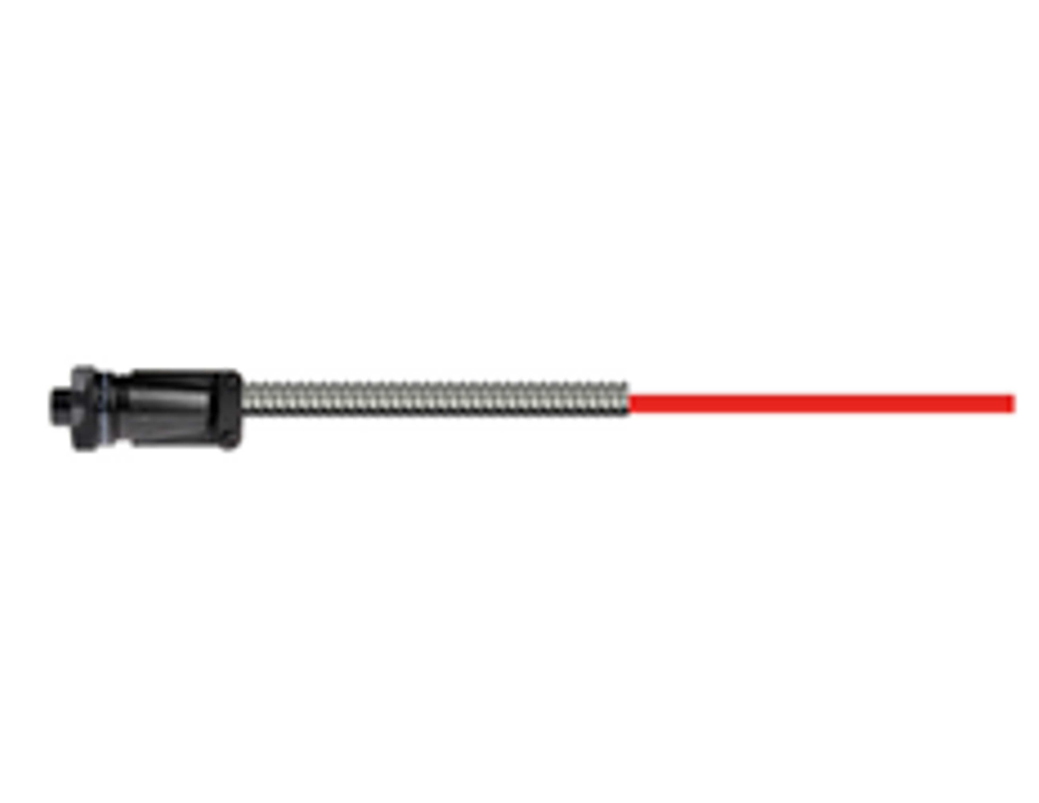 Cable par trenzado con armadura de acero inoxidable, con cable interior rojo de Teflón. CB206-D2H-100/101-Z
