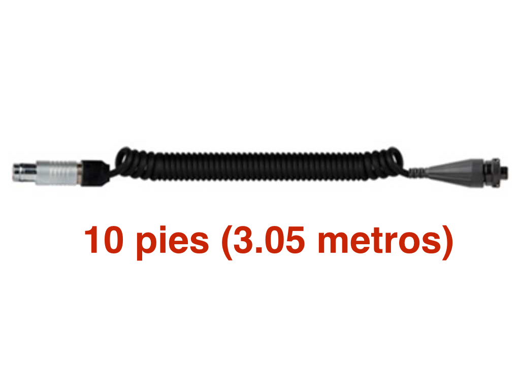 Cable poliuretano roscado SKF MICROLOG GX CMXA & AX y Microlog  dBX Series, 10 pies.. Cable CMAC 5209 -10 CST-CB104-C66-010-D2CG