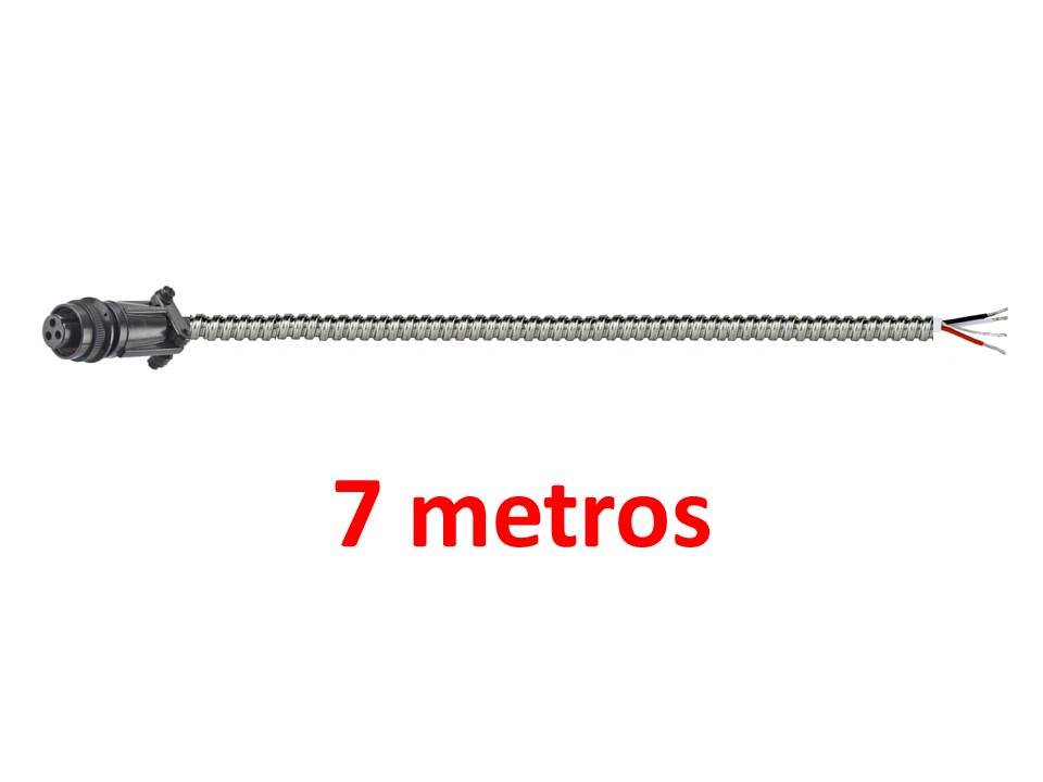 Cable con armadura 7M, conector 3 socket MIL y sin conector al otro extremo. CST-CBL303-E90-007M-Z