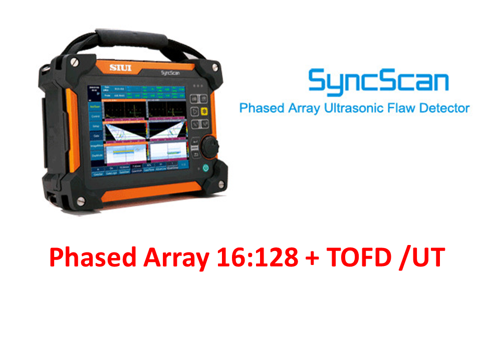 Detector de fallas por ultrasonido Phased Array 16:128 & TOFD 1 Ch. SyncScan. CST-SS-PA-16128-TOFD
