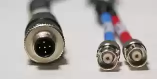 Cable adaptador para CSI 2140 Aceleración Canales A y B, M12 5 Pin a 2 x BNC Jack. CST-HS-AC362