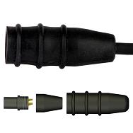 Conector Boot 3 socket MIL diámetro para el cable 6,4 mm CST-CF-B3A-250