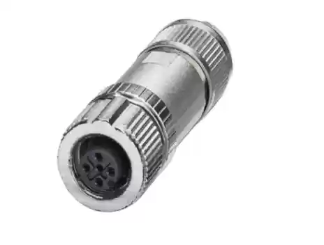 Conector HEMBRA recto reconectable M12 de 4 Socket CST-HS-AA043M