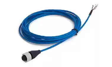 Cable FEP, 20 metros, con conector sobre moldeado 2 socket MIL a un extremo y libre al otro (IP67). CST-HS-AC334-20