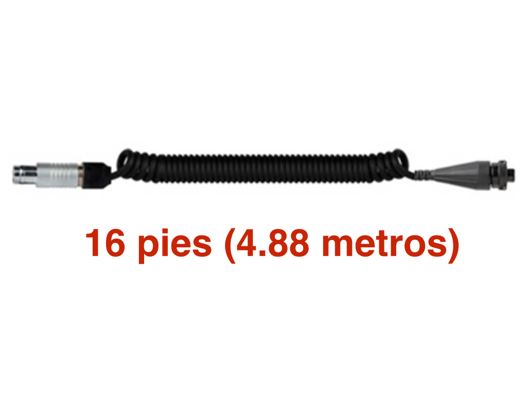 Cable poliuretano roscado SKF MICROLOG GX CMXAAX y dBX Series, 16 pies. Cable CMAC 5209 -16 CST-CB104-C66-016-D2CG