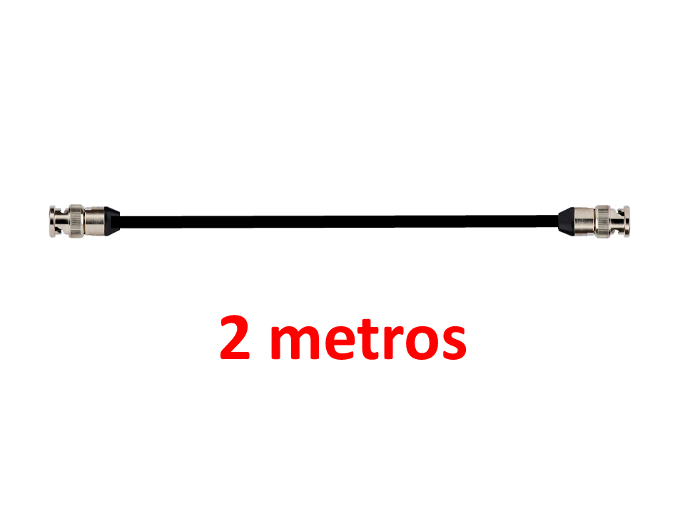 Cable de poliuretano BNC Plug a BNC Plug 2 metros. CBL202-F-002M-F