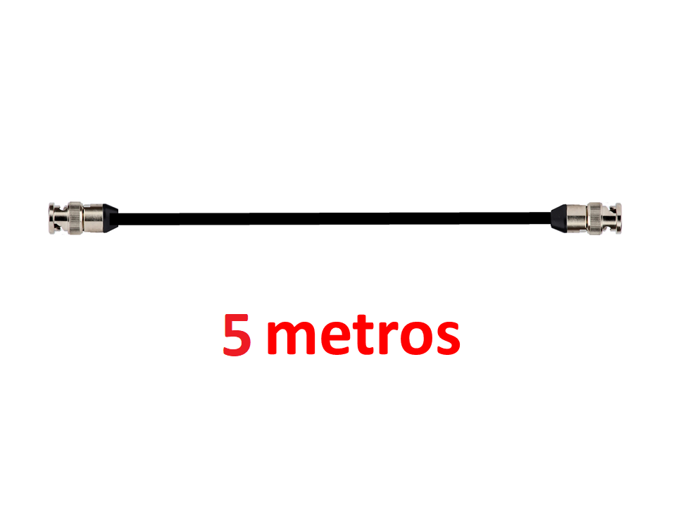 Cable de poliuretano BNC Plug a BNC Plug 5 metros. CBL202-F-005M-F