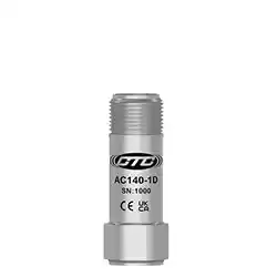 Acelerómetro multipropósito industrial 100mv/g miniatura bajo costo, salida superior, 2 Pin Mini-MIL CST-AC140-1D