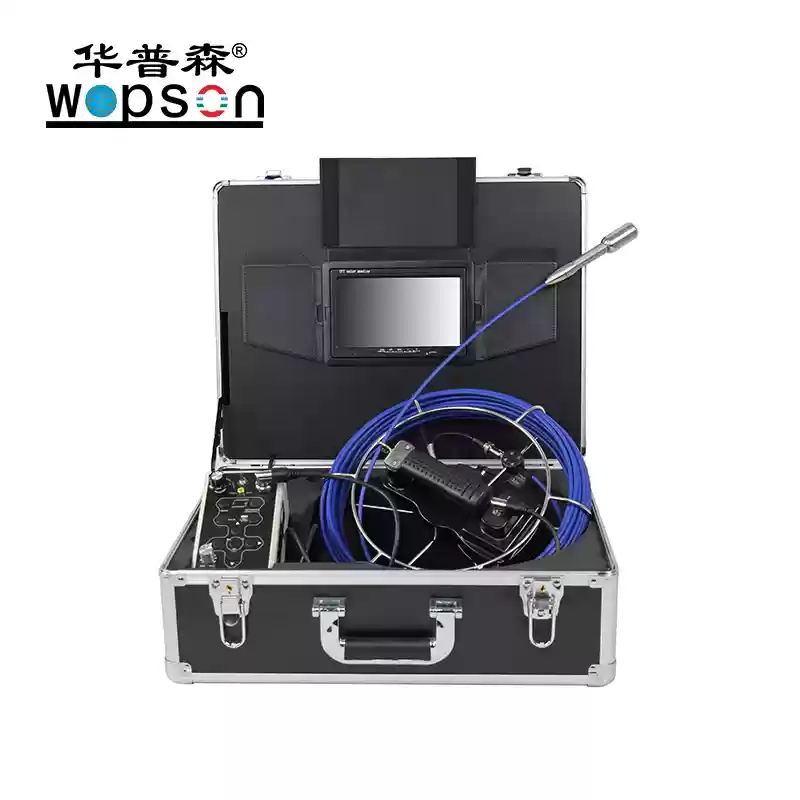 Videoscopio para inspección de tuberías con sonda de 30 metros, y cámara impermeable (IP68) de 28mm. CST-WPS-A1-C28X-156-512T