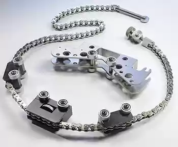 Soporte en V con rodillos para eje no giratorio A8,con cadena para ejes de 2 a 8 pulgadas (50 a 203mm) CST-A-980NRA-2