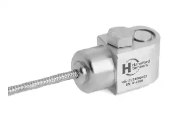 Acelerómetro Dual  Compacto (vibración y temperatura) 100mV/g y 10mV/ºC, salida lateral con cable integrado braided 7M CST-HS170ST-100-03-02