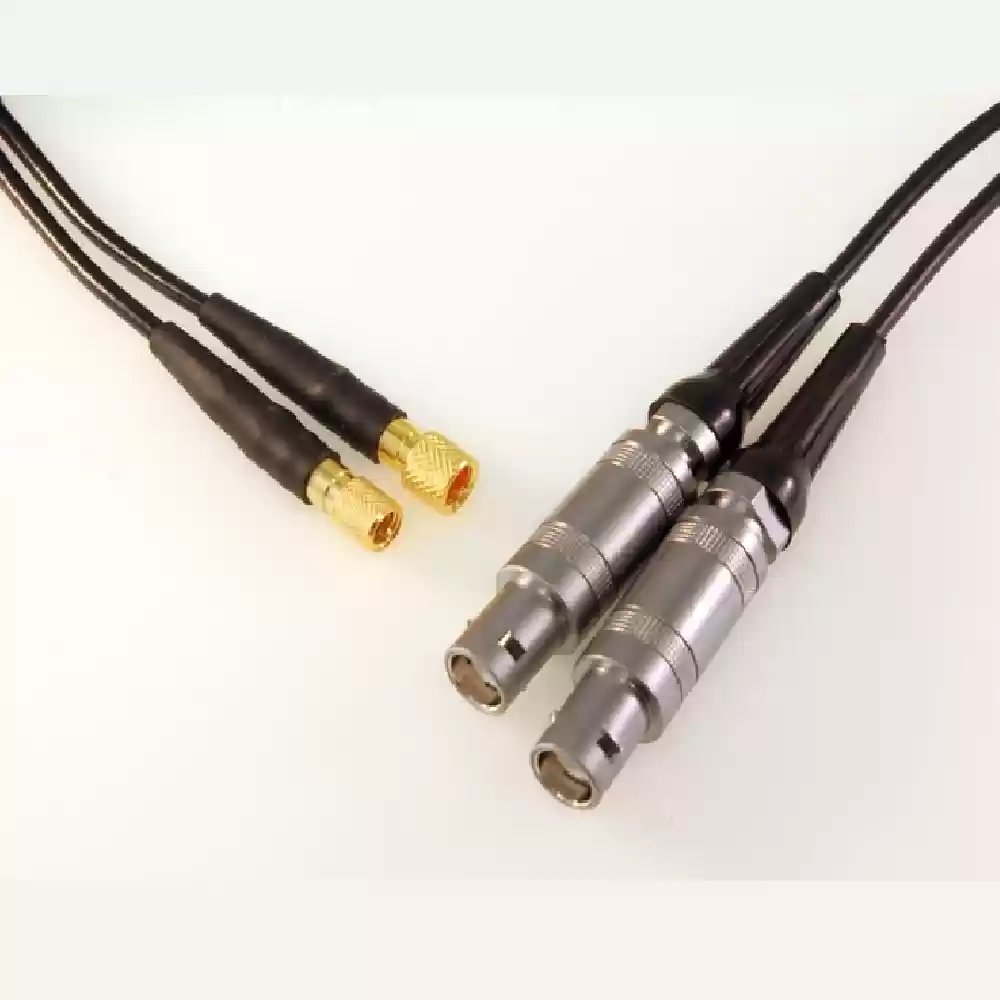 Cable coaxial doble lemo 01 a Microdot, 2m. CST-2XL01-Microdot-2M