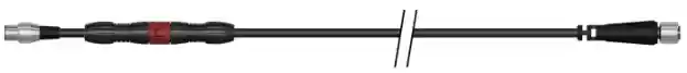 Cable liso poliuretano triaxial (Y, X, Z), CSI 2130-2140 6 metros, con conector de seguridad (anti atrape). CST-CB105-C560-006M-J4C-SFT