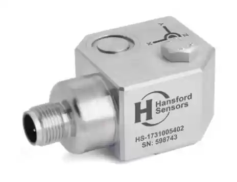 Acelerómetro Triaxial (transductor o sensor de vibración) Premium, 100mV/g, conexión lateral, hilo conexión M8 CST-HS173-100-54-08