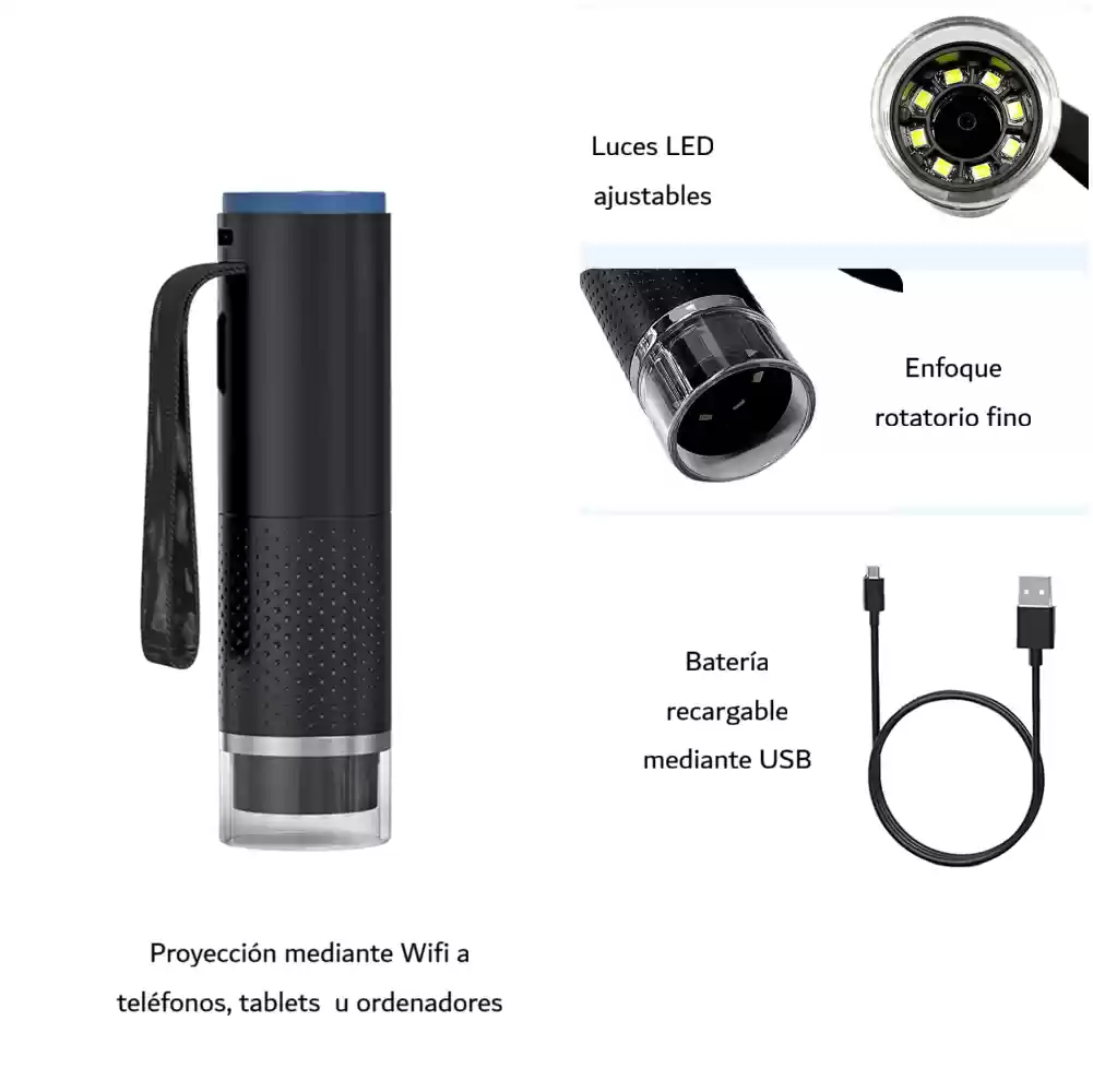 Microscopio inalámbrico con conexión WIFI CST-IVM1000X570WIFI