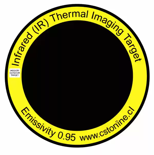 Paquete de 100 Etiquetas de Emisividad Fija (0,95) 50.8mm de diámetro CST-TGIR-C51