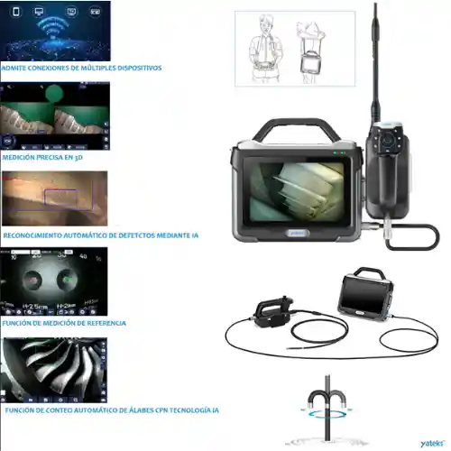 Sonda Inspexa, 2m – 6 mm cámara frontal, Iluminación UV CST-F6120FM-UL-UB-SONDA