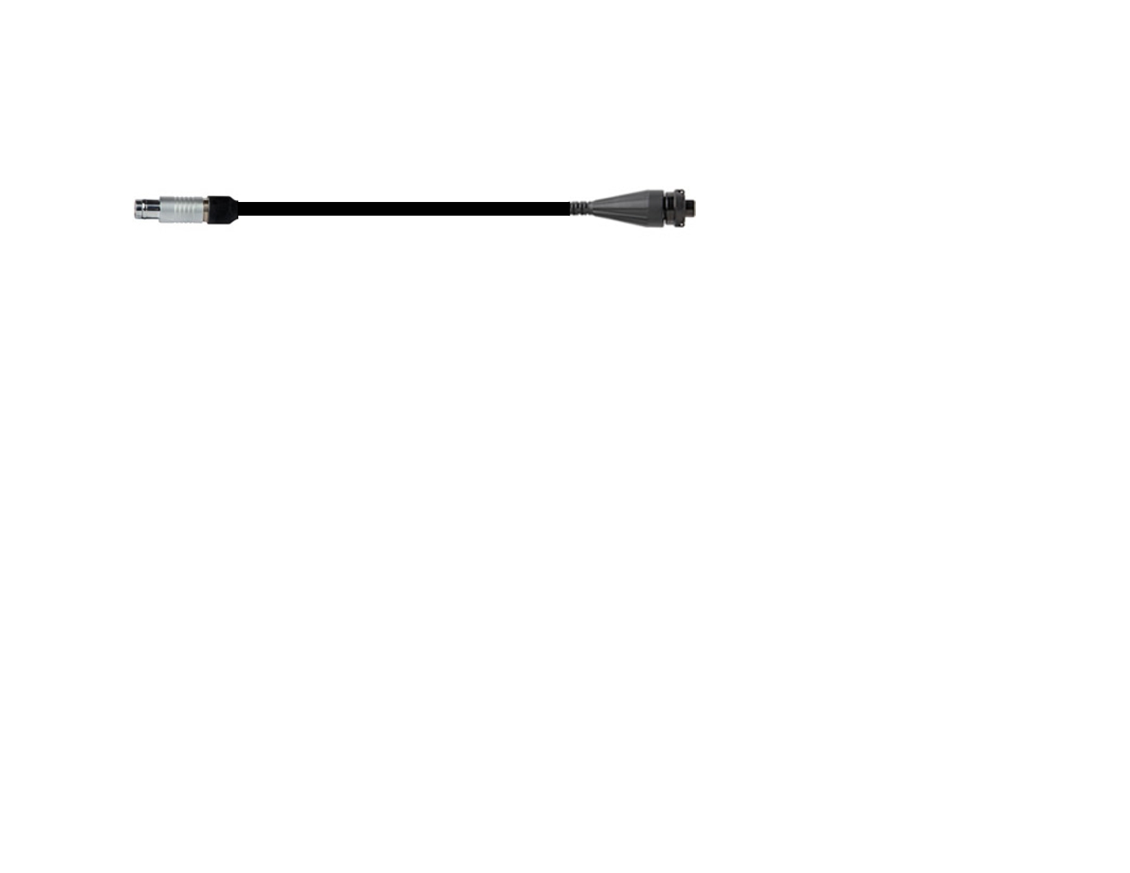 Cable liso poliuretano negro de 6 metros. CST-CB103-C66-6M-D2CG-SF